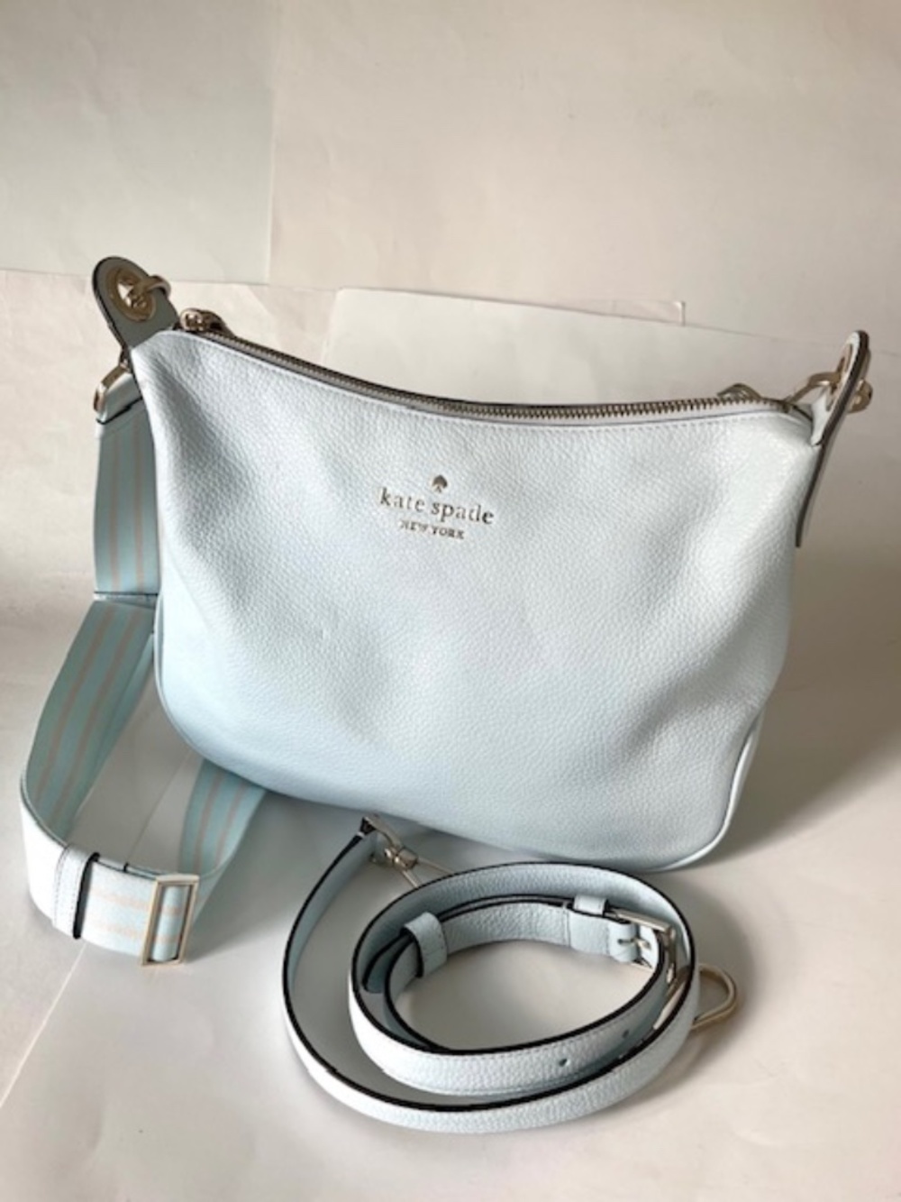 Kate Spade Rosie Large Crossbody Celeste Blue Leather - Picture 3 of 10